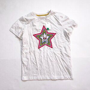 NWT Mini Boden Star Bunny Tee, Size 11/12